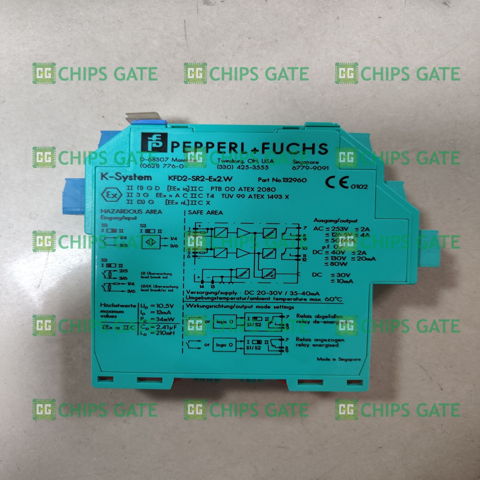 1PCS NEW Pepperl + Fuchs Switch Amplifier KFD2-SR2-EX2.W