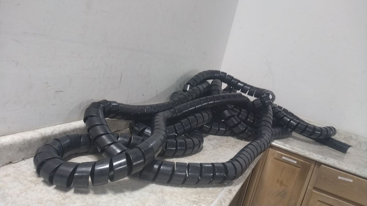 Caplugs FRAS-75 3-13/16 In Max Dia 66 Ft Fire Resistant Anti-Static Spiral Wrap
