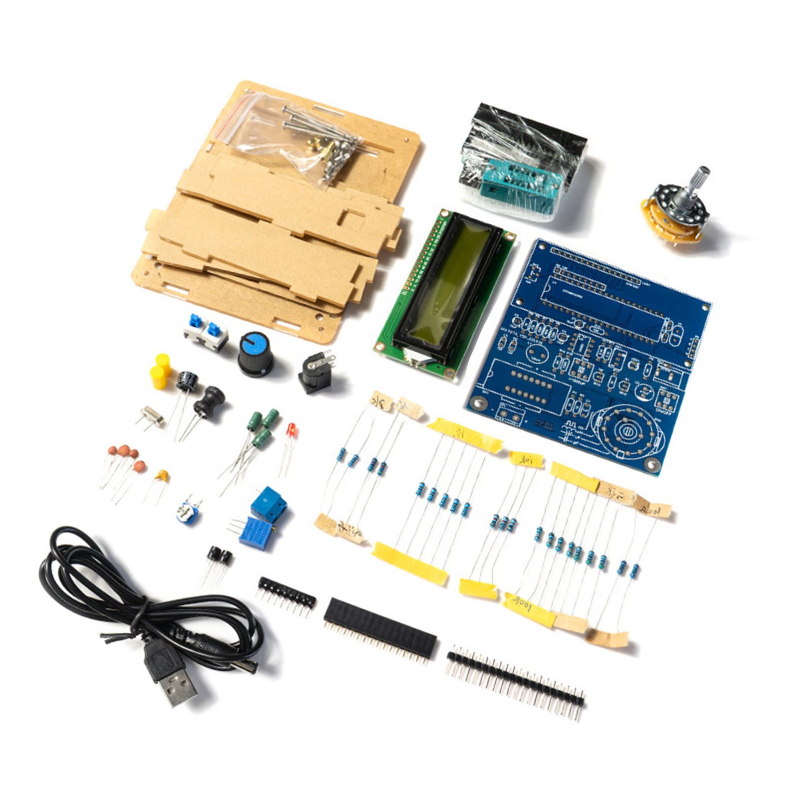 1 Set LCD Digital Display Inductance Capacitance Meter Frequency Tester DIY Kit