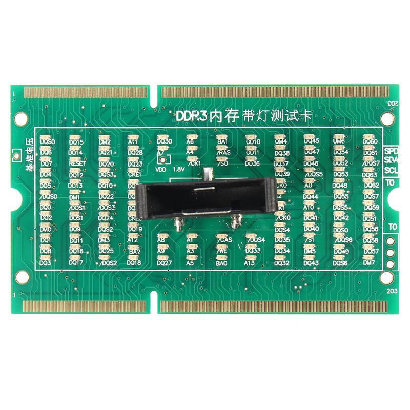 1Pcs DDR3 memory slot tester card with LED for laptop motherboard Notebook L