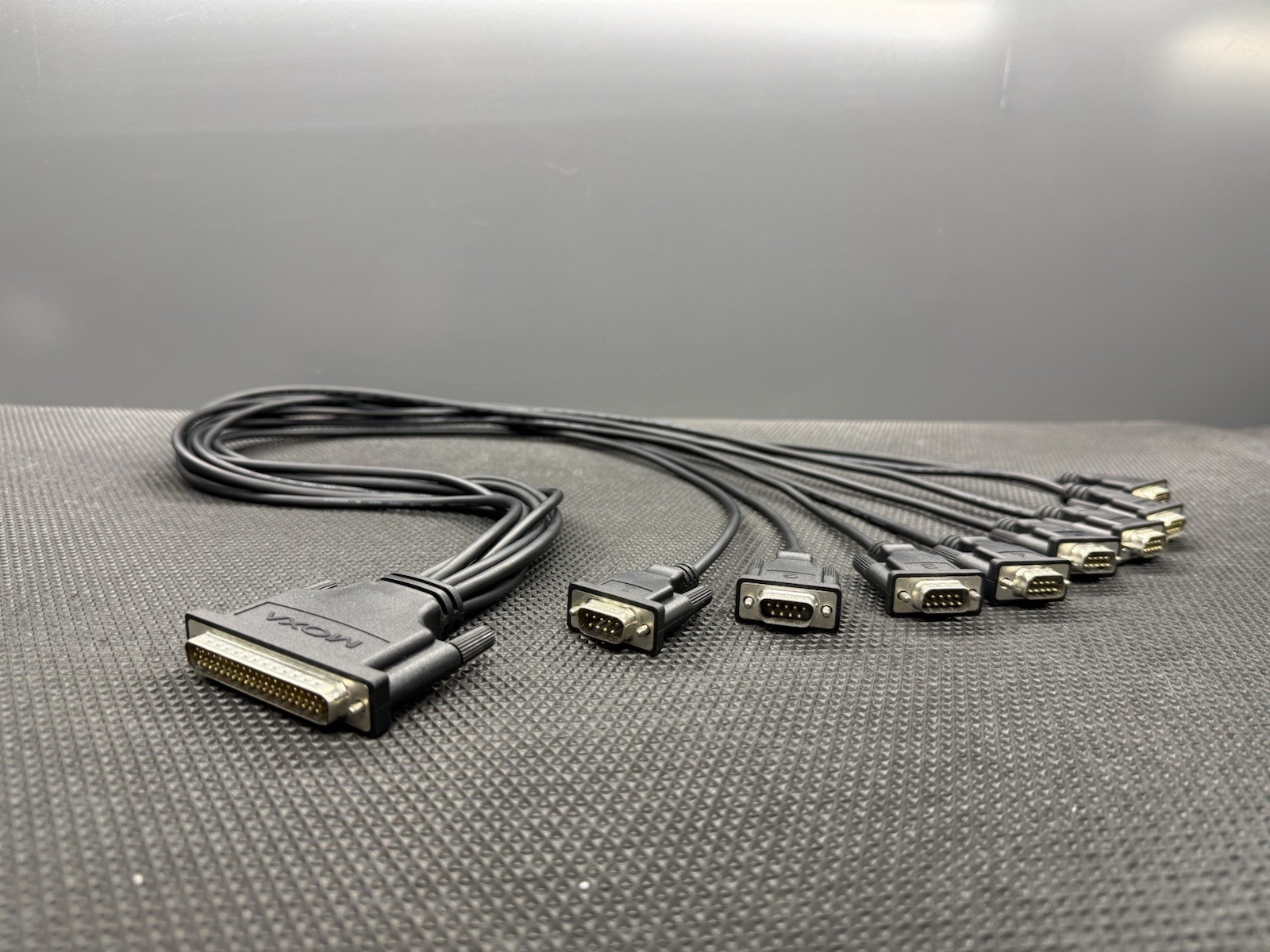 Moxa Opt8D 8 ports RS-232 octopus cable with male DB9 connectors