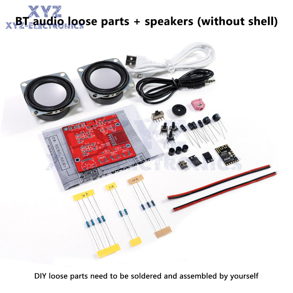 DIY Bluetooth Speaker Kit Stereo Amplifier Sound Circuit Board Component Welding