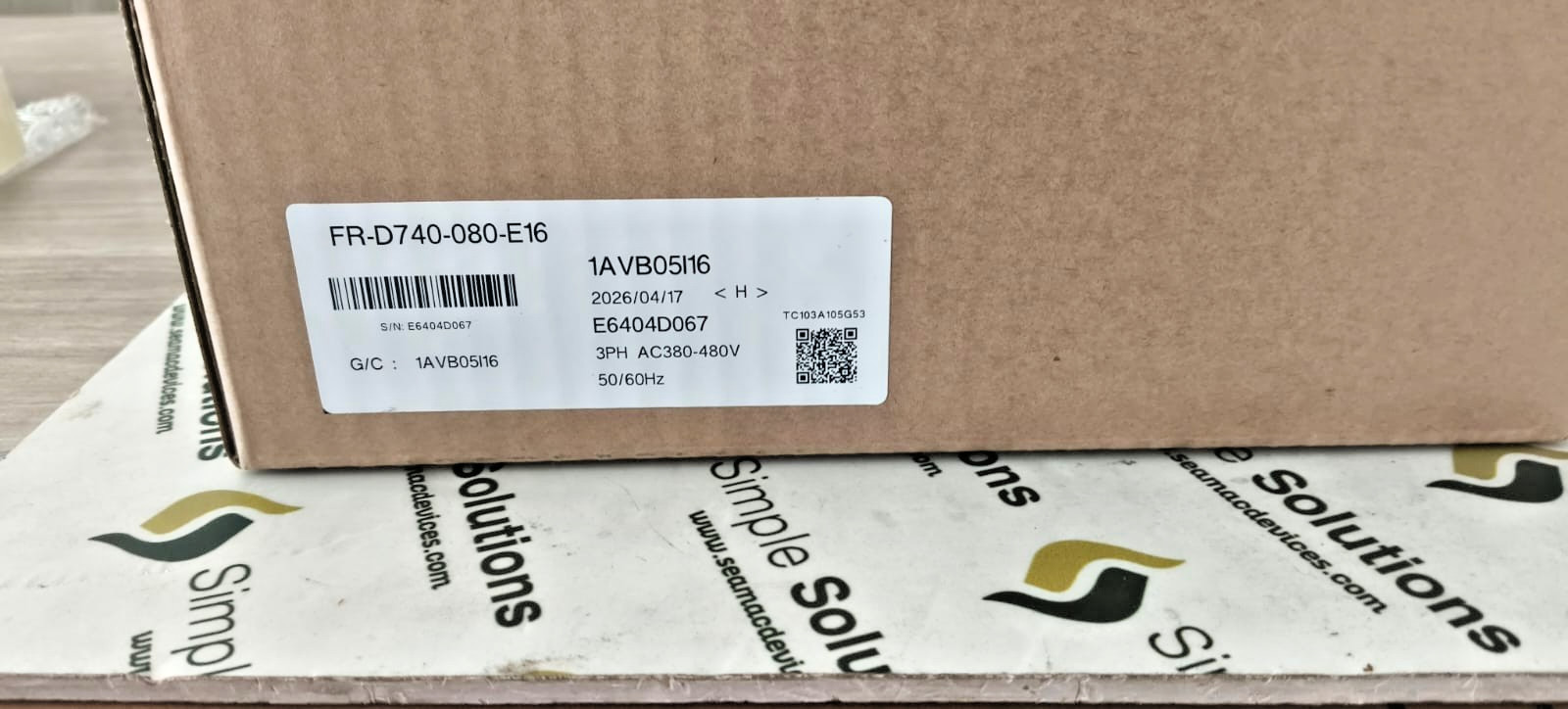 1PC- Mitsubishi FR-D740-080-E16 Variable Frequency Drive, 5HP- Brand New