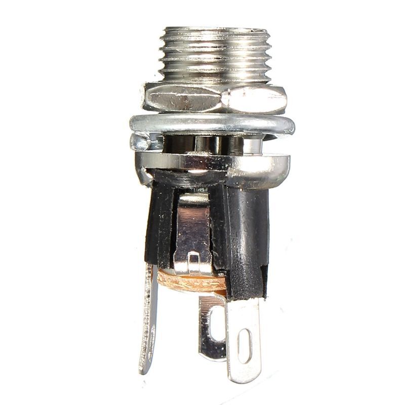 Screw Locking Metal Panel Mount Socket DC Power Connector Female Plug 2.1×5.5mm