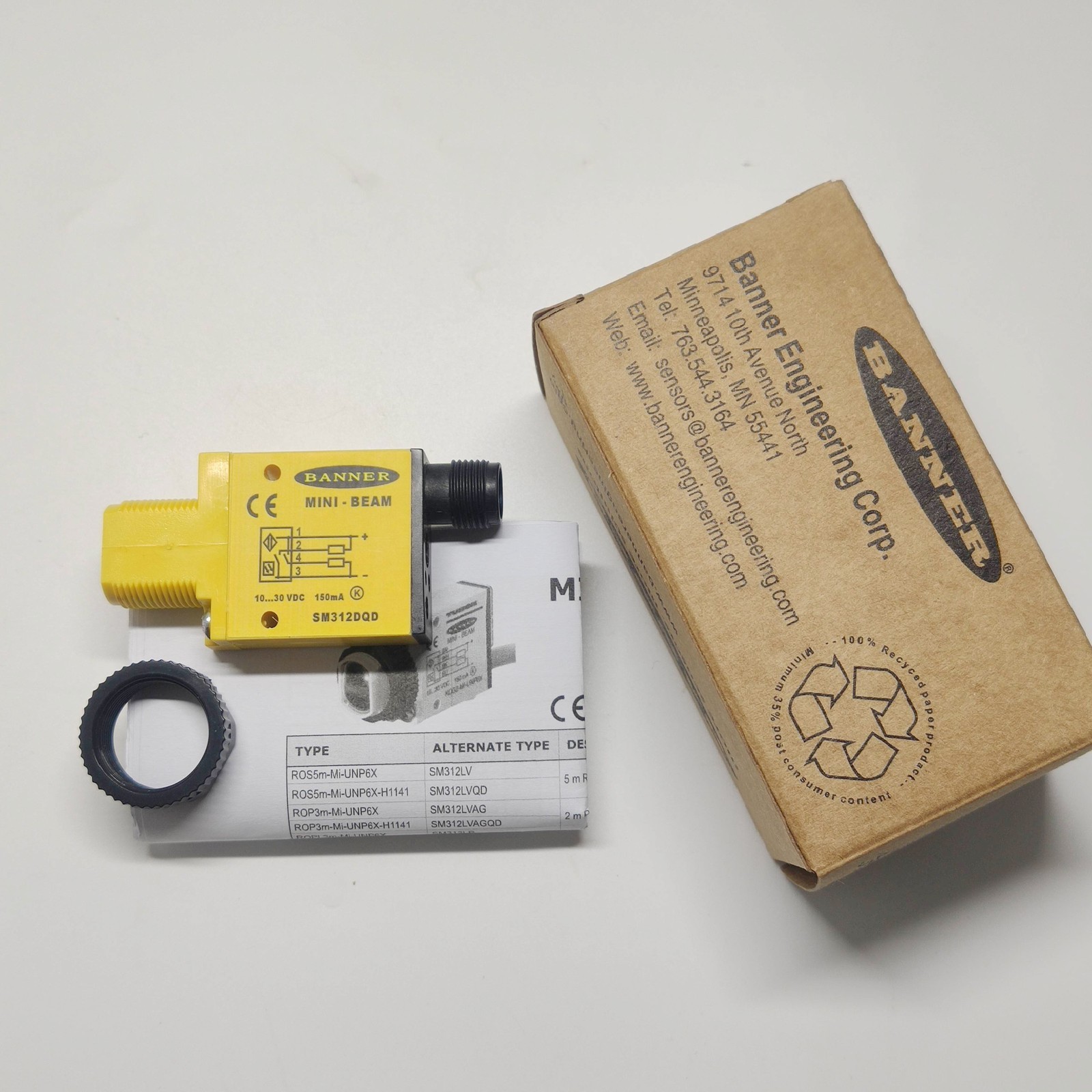 1PC New Sm312Dqd For Banner Sm312Dqd Photoelectric Sensor Fast Delivery