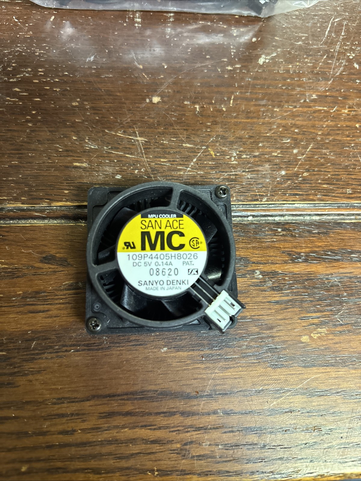 109P4405H8026, 08620 SANYO DENKI SAN ACE, MC, MPU COOLER FAN, DC 5V, 0.14A