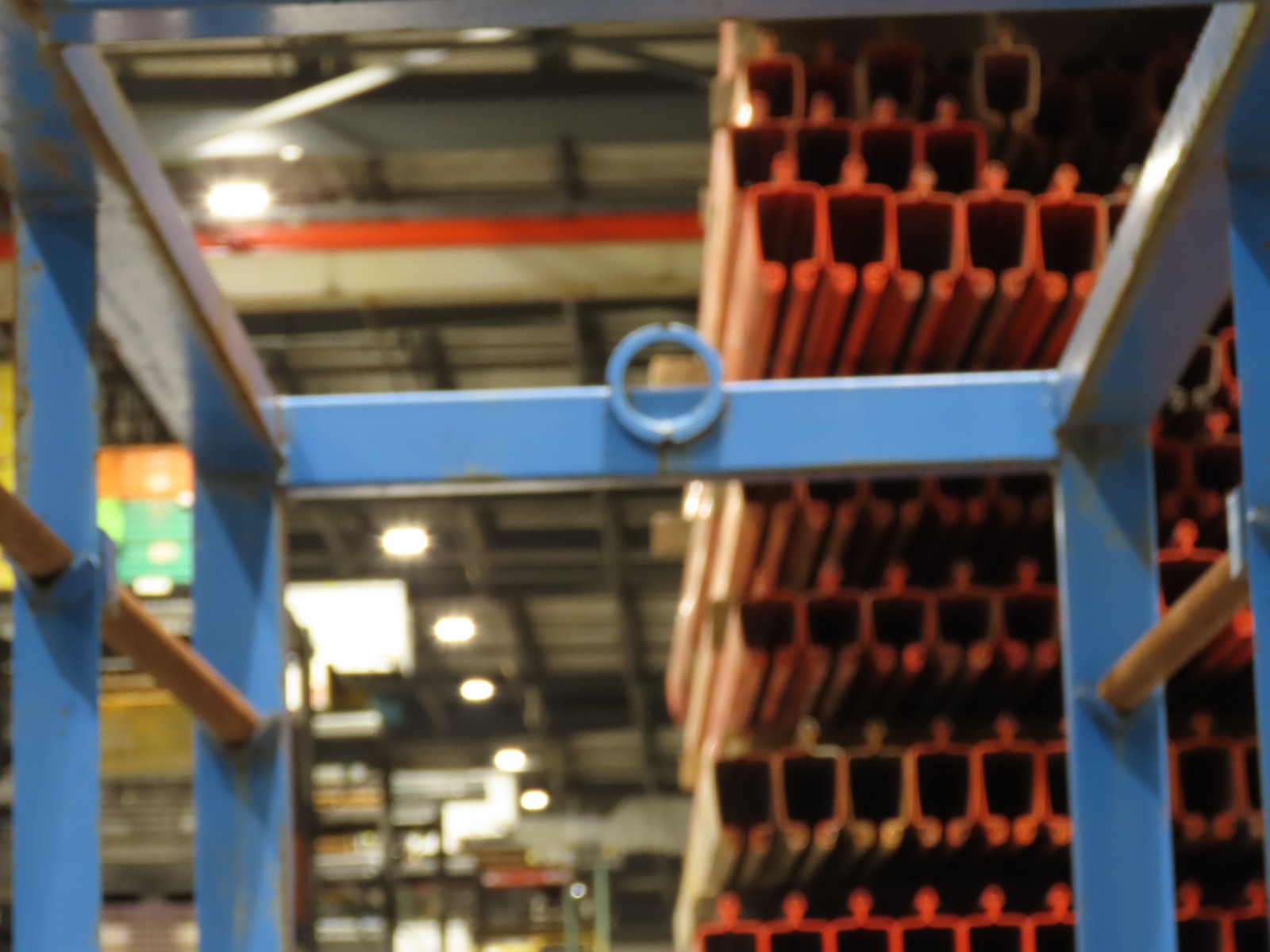 Industrial Custom Wire Spool Organizer Rack Cable Management 36 Rod 113x32x90″