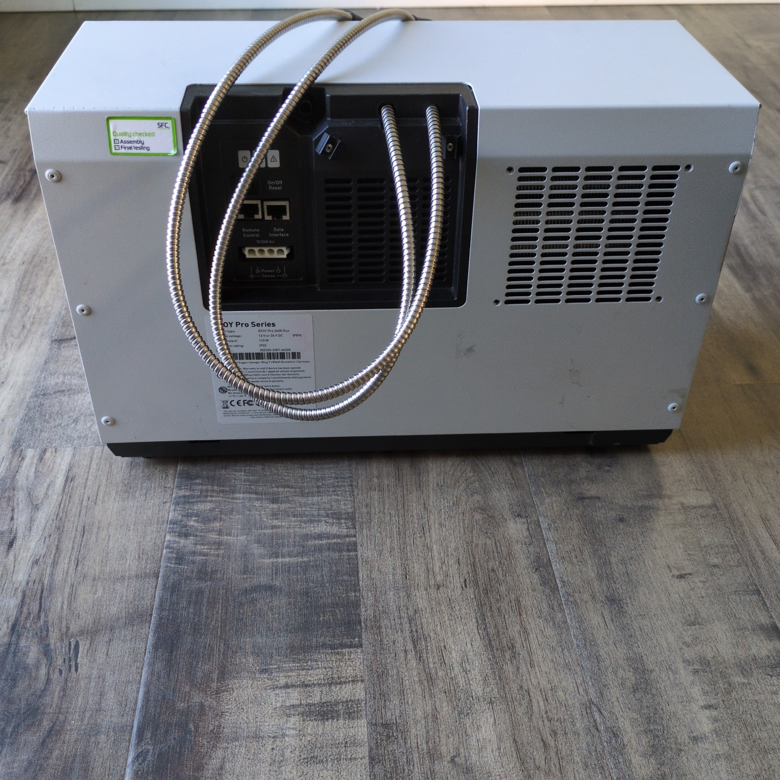 EFOY Pro 2400 Duo Fuel Cell Generator 12V/24V DC Portable Power Unit Untested