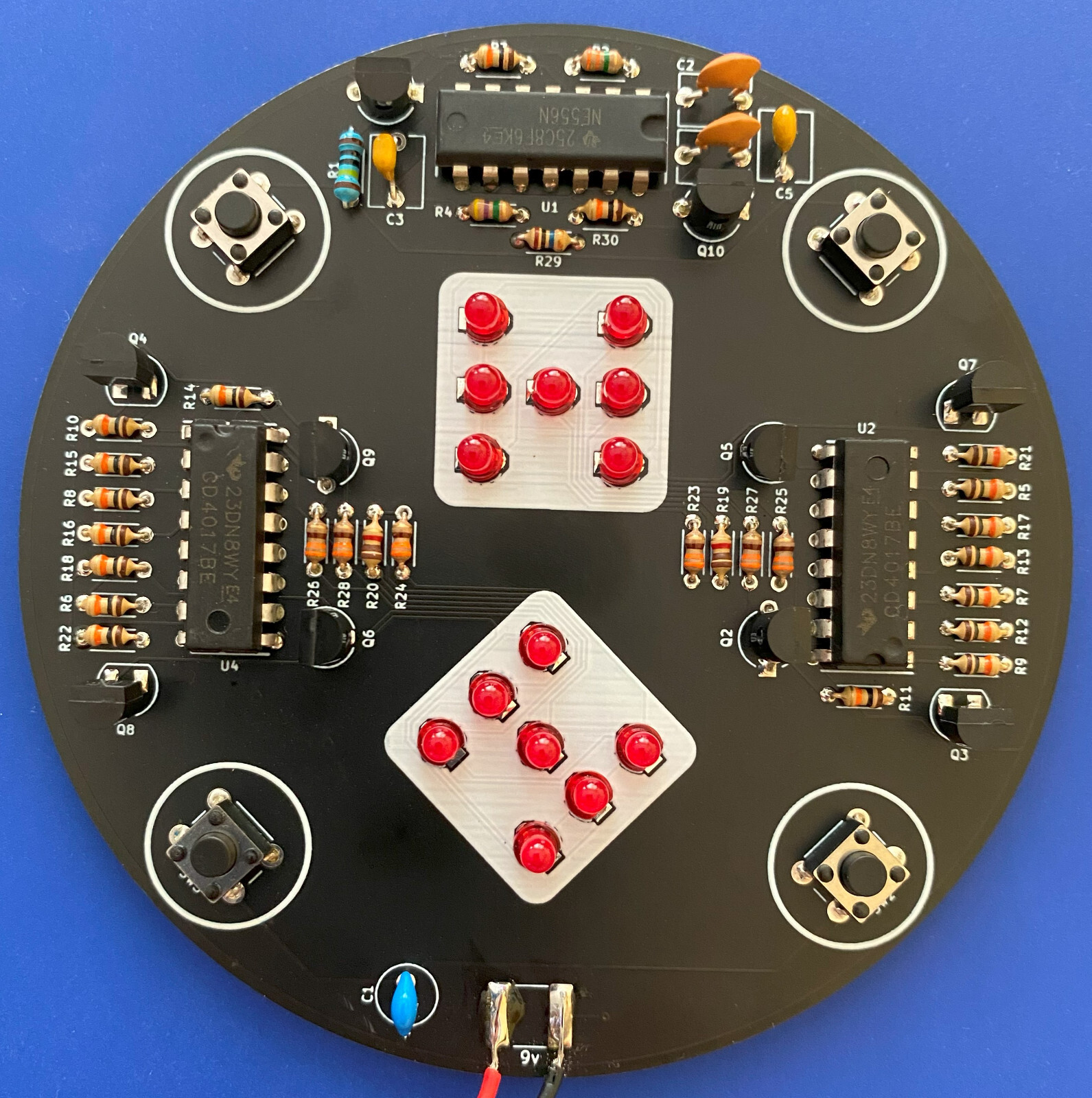 THT Soldering Practice Circuit Board Kit – Electronic Dice