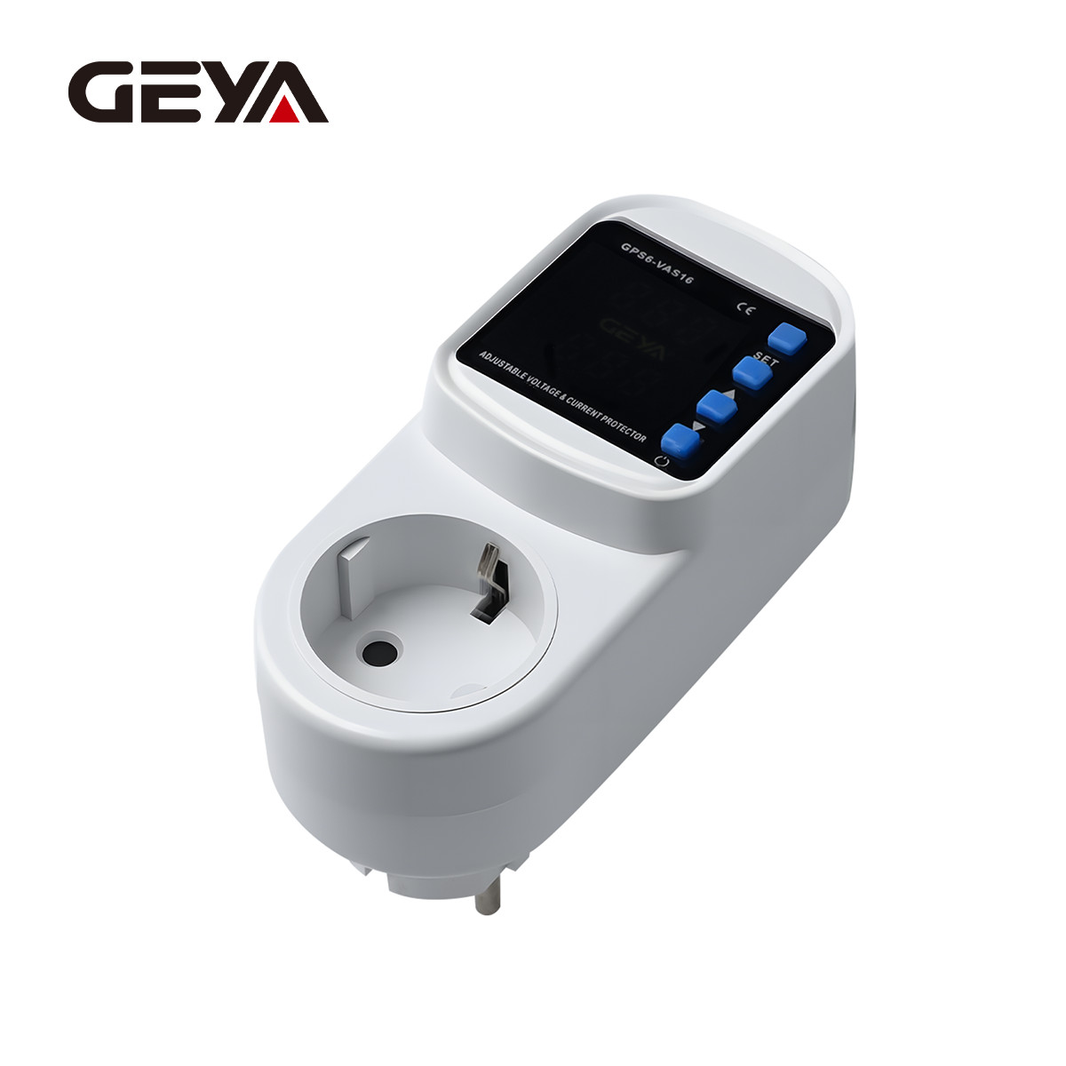 GEYA Over&Under Voltage Current Surge Protector Socket 16A AC220V EU Plug Socket