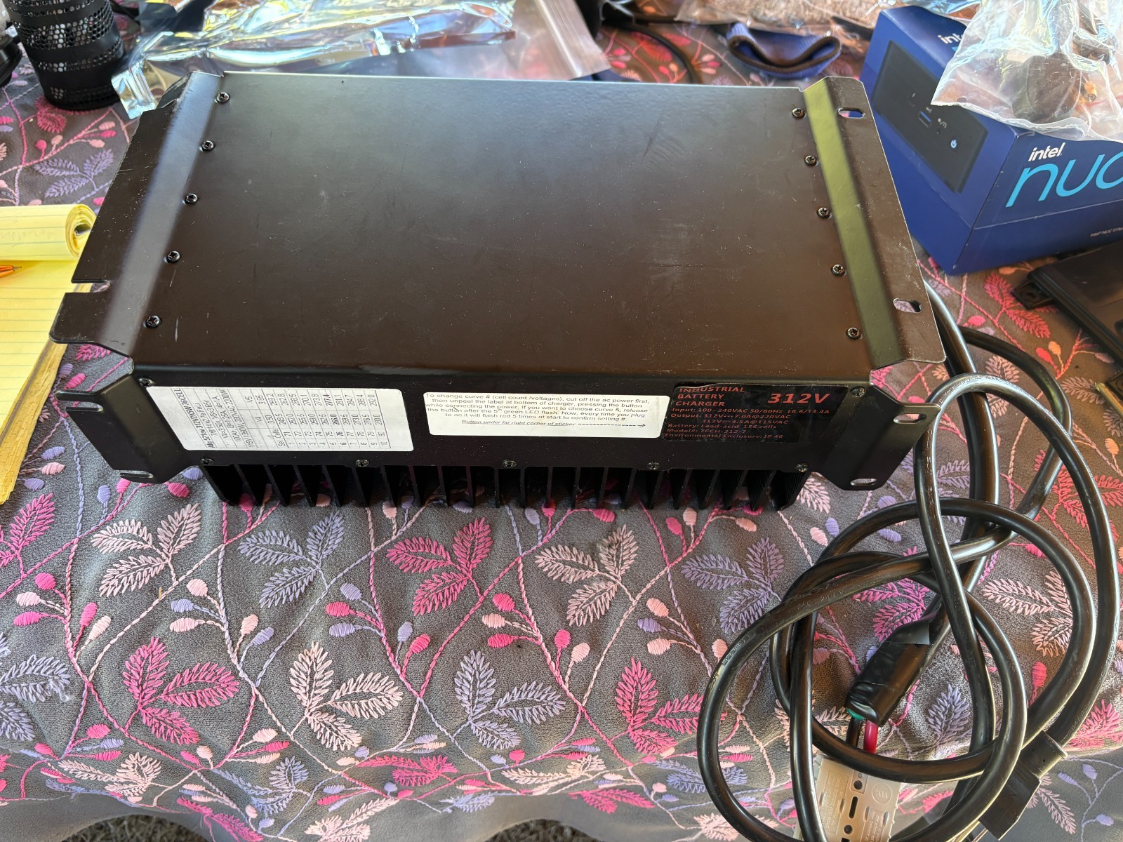 Elcon 312V 7A HF PFC Industrial Lead Acid Battery Charger TCCH-312-7