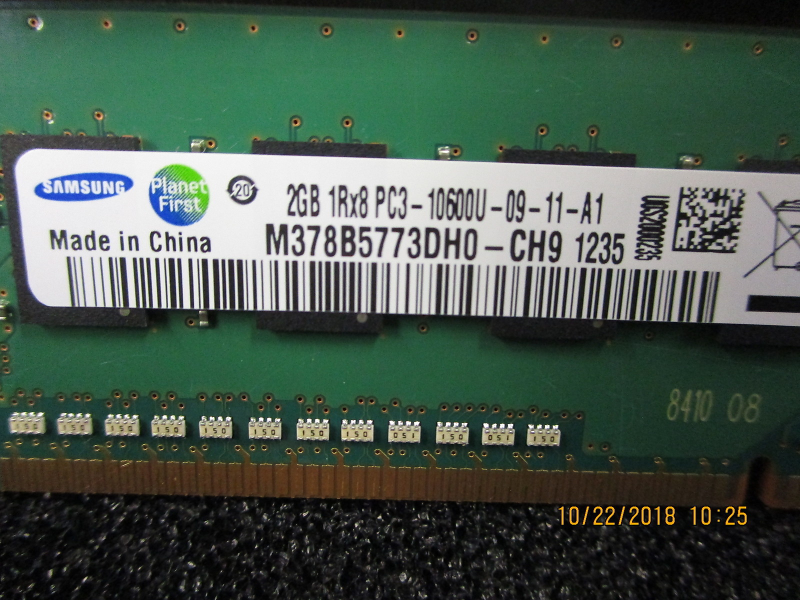 M378B5773DH0-CH9 Samsung 2GB PC3-10600 DDR3-1333MHz non-ECC BRAND NEW!