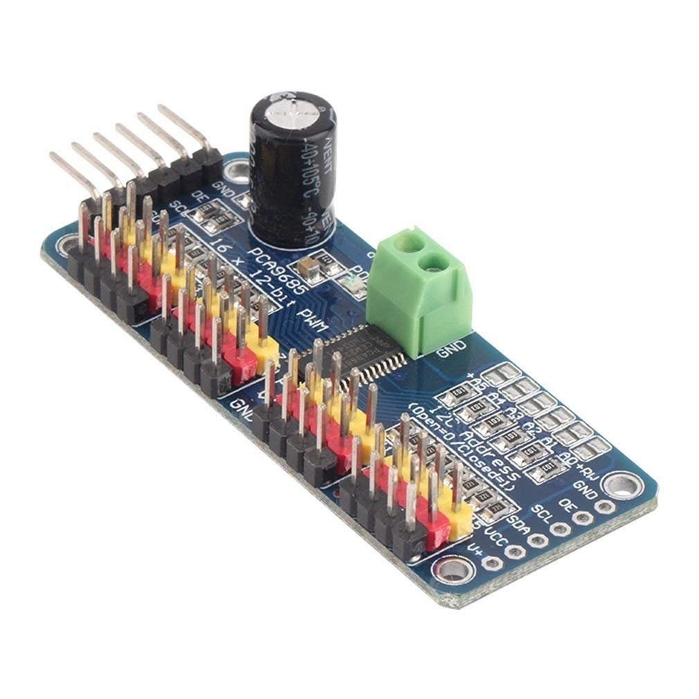 HiLetgo PCA9685 16 Channel 12-Bit PWM Servo Motor Driver IIC Module for…