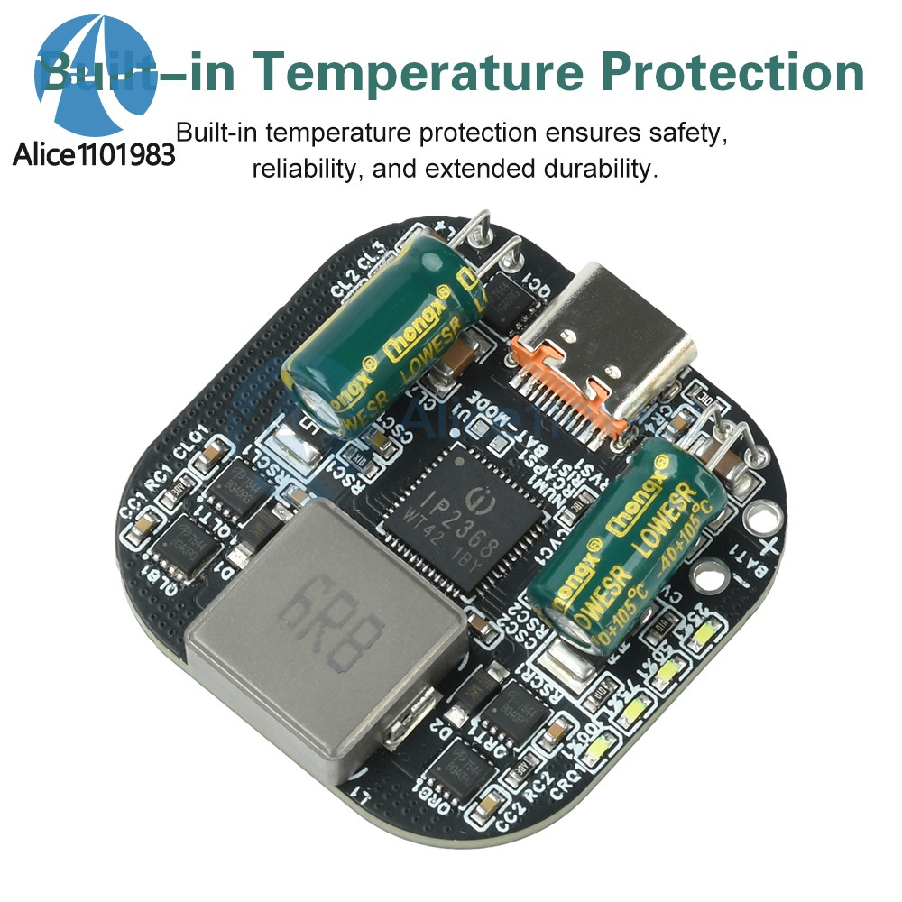 IP2368 Bidirectional Charging Discharging Module PD100W Boost-Buck Fast Charging