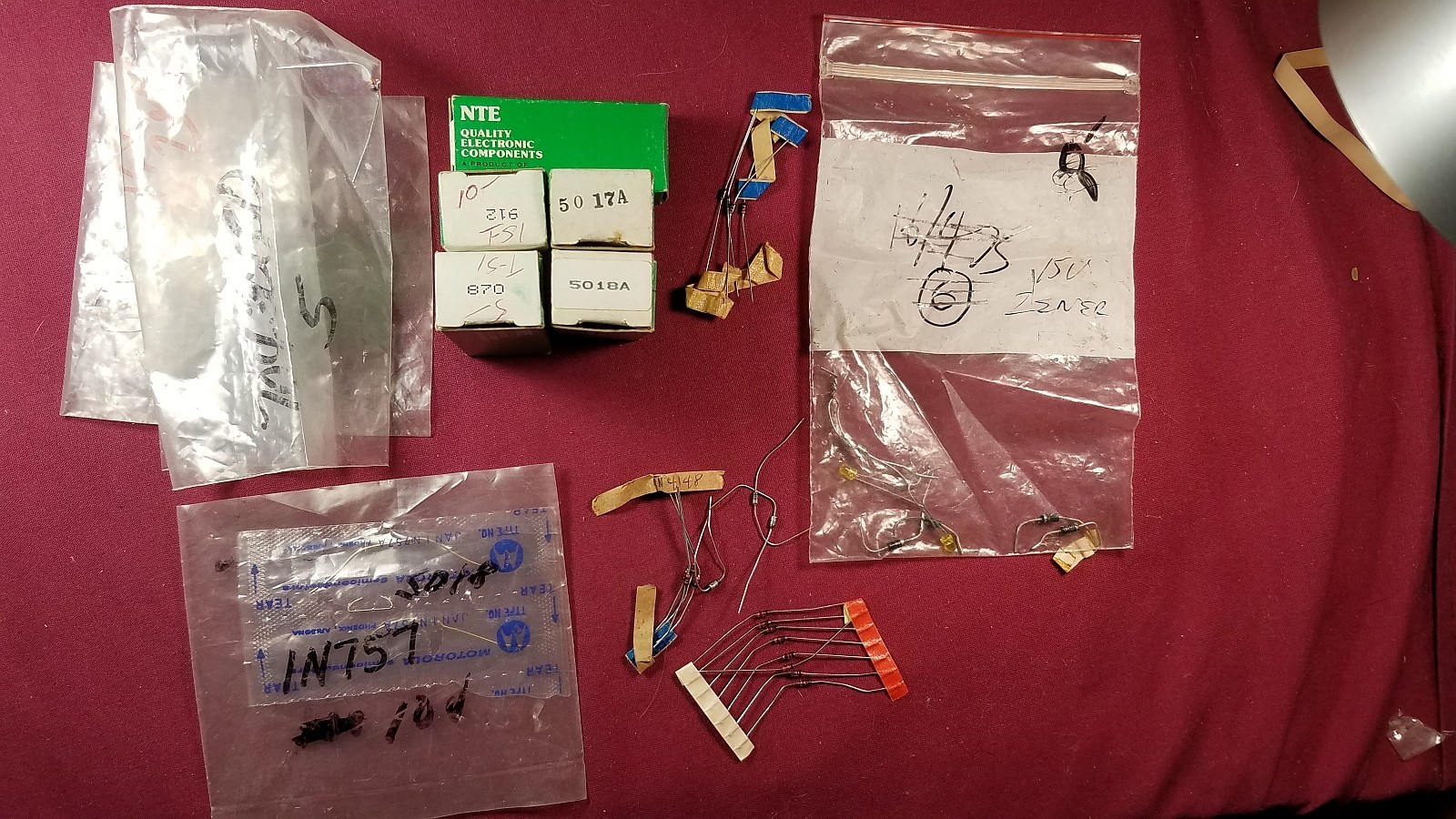 NTE 5017A – NTE 5018A – NTE 870 – NTE 912 – & various Audio Zener Diodes LOT