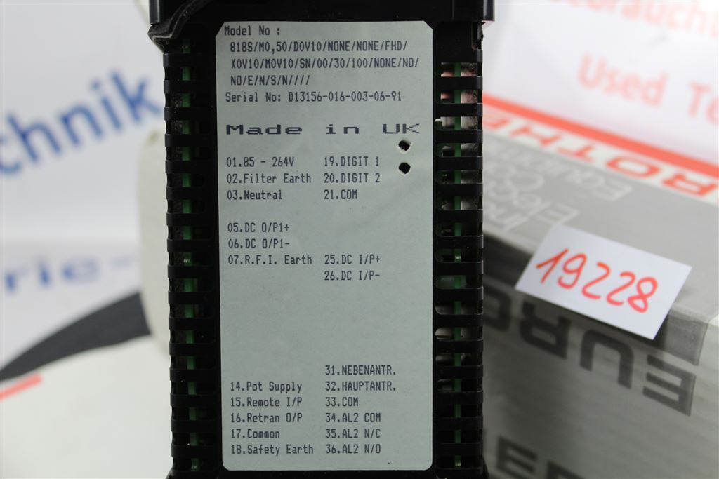 EUROTHERM 6250 818S/MO50/D0V10/NONE/FHD Controller
