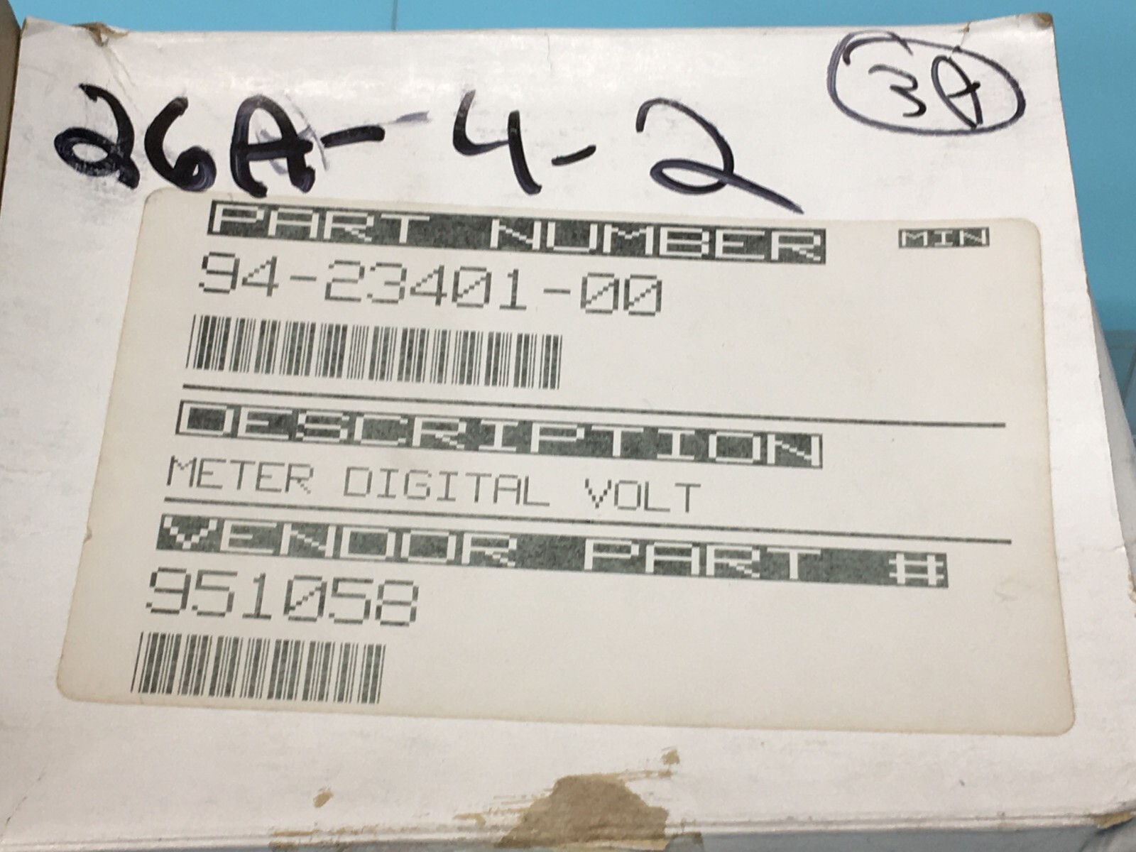 Weston Counter 2435 NON-BCD Digital Panel Meter Runs 115VAC 0-2V, 153252