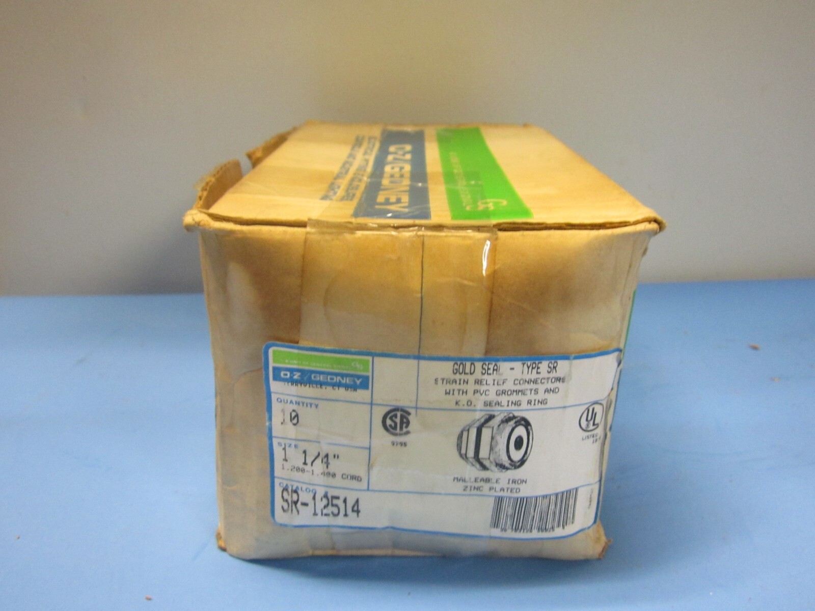Oz Gedney SR-12514 Gold Seal 1 1/4″ Strain Relief Connector Lot of 15 NIB