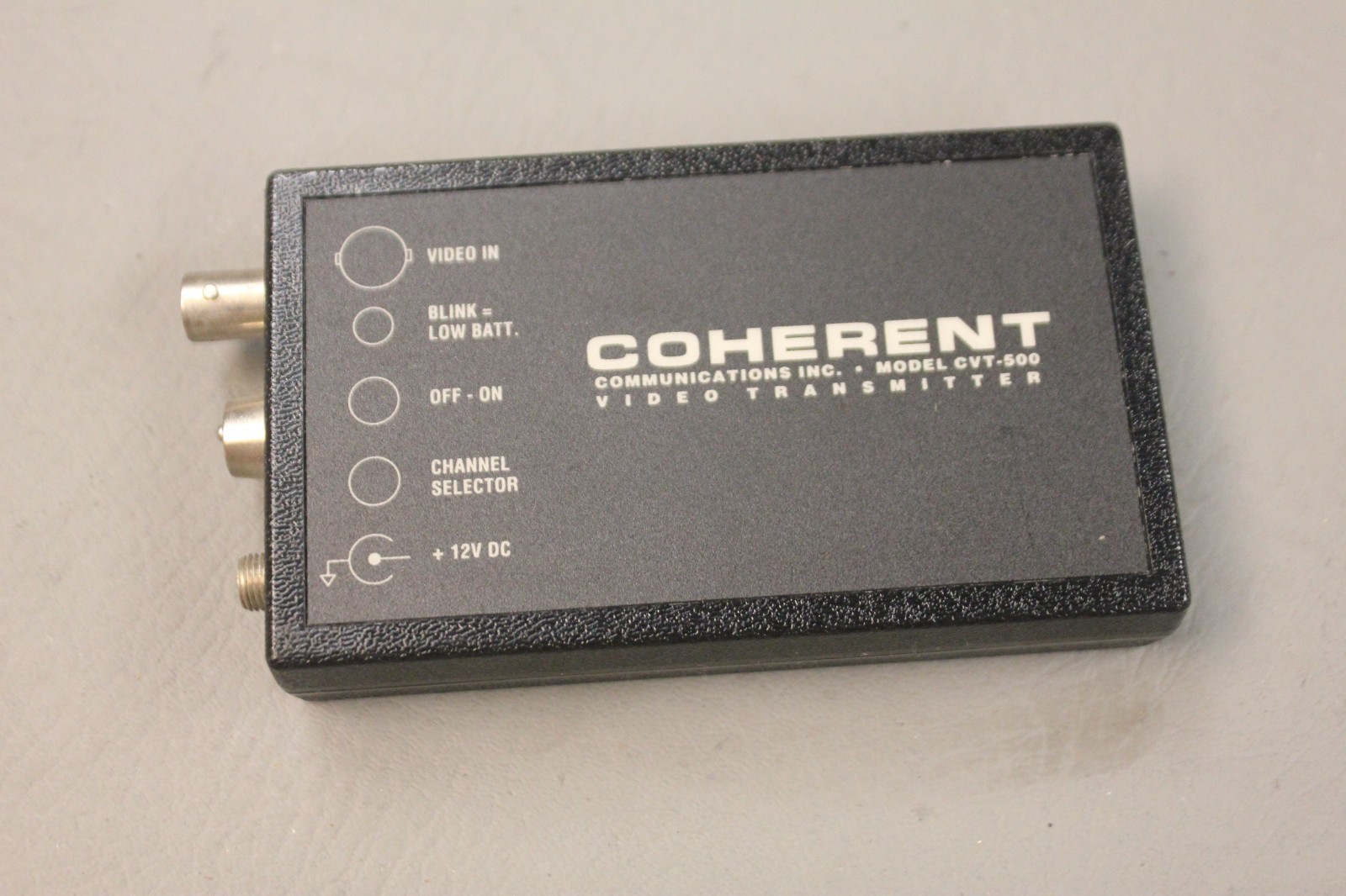 COHERENT COMMUNICATIONS CVT-500 VIDEO TRANSMITTER