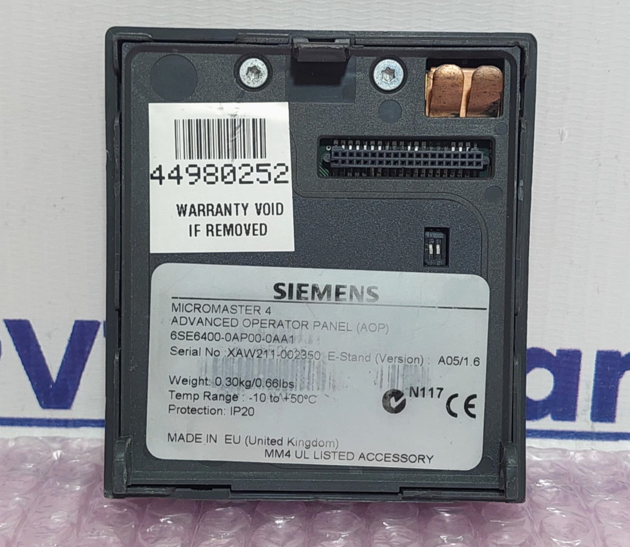 Siemens 6SE6400-0AP00-0AA1 Advanced Operator Panel Micromaster 4