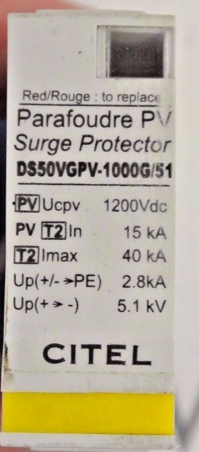 CITEL DS550VGPV-1000G/51 PV SURGE PROTECTOR – USED