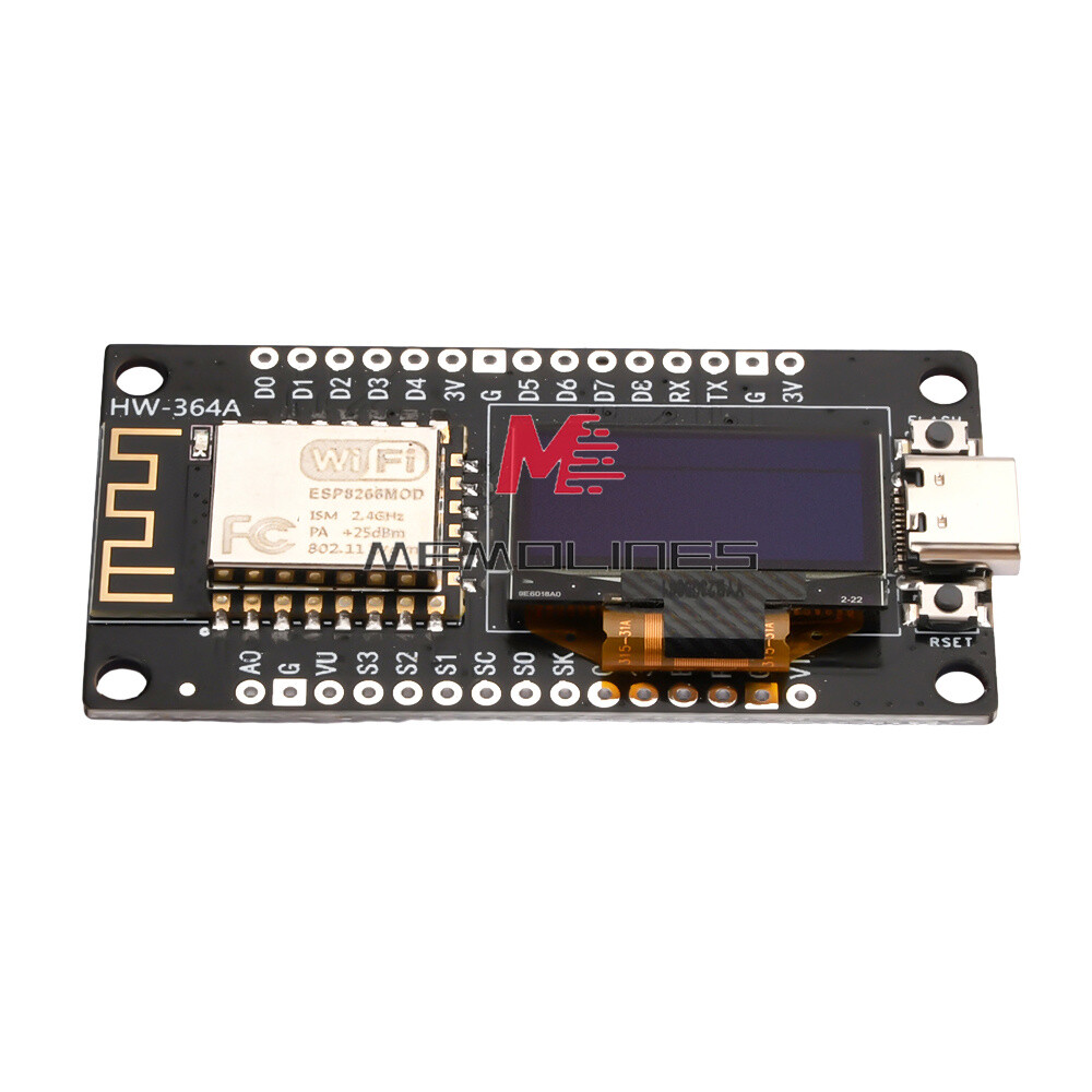 1-10Piece 0.96″ ESP-12F Nodemcu ESP8266 WIFI Development Board Type-C/Micro USB