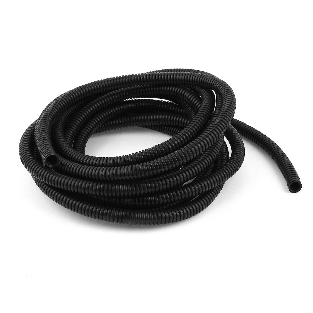 5 M 10×13 mm Plastic Flexible Corrugated Conduit Tube for Garden,Office Black