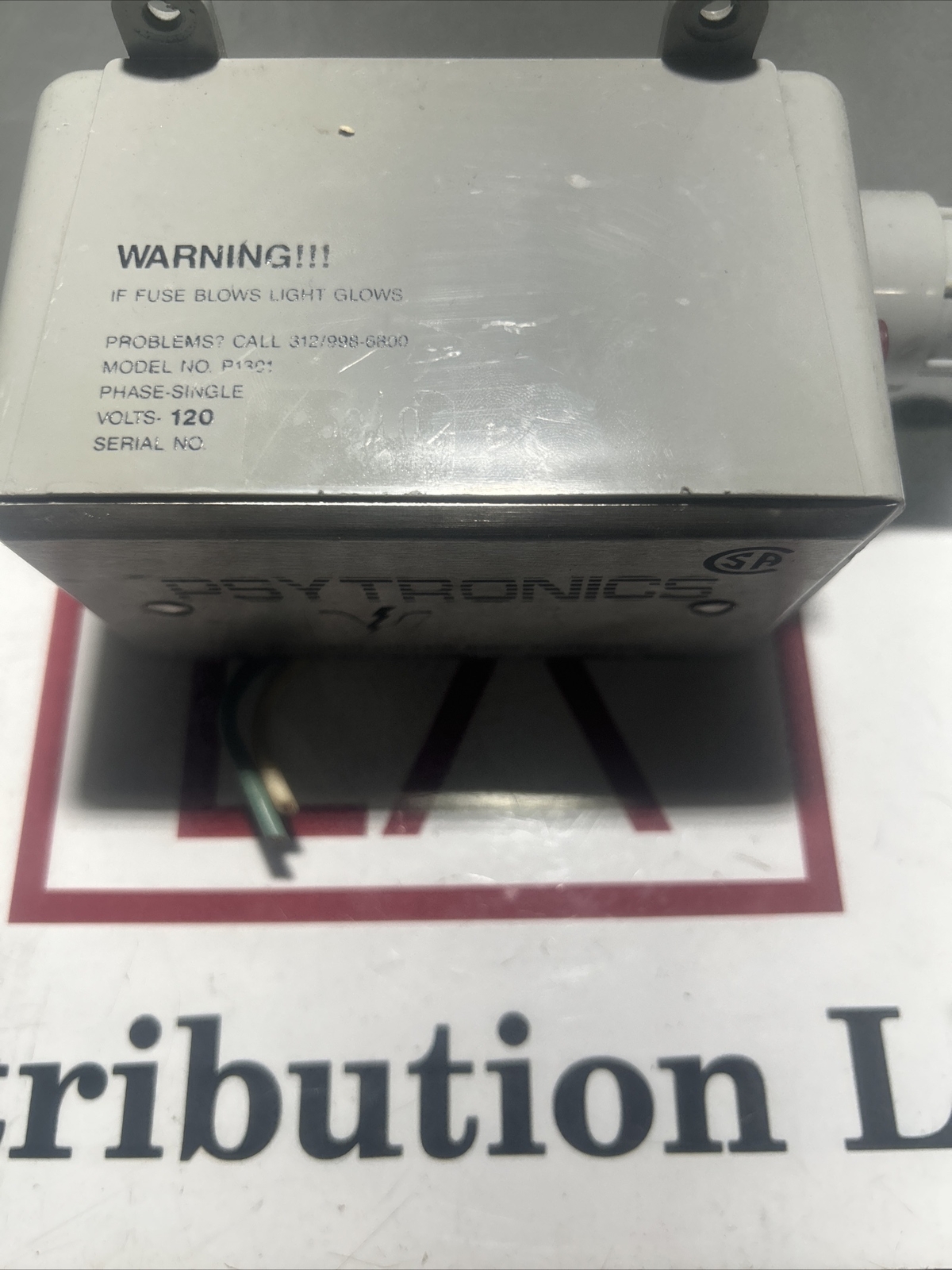 Psytronics P1301 Transient Voltage Surge Suppressor Single Phase
