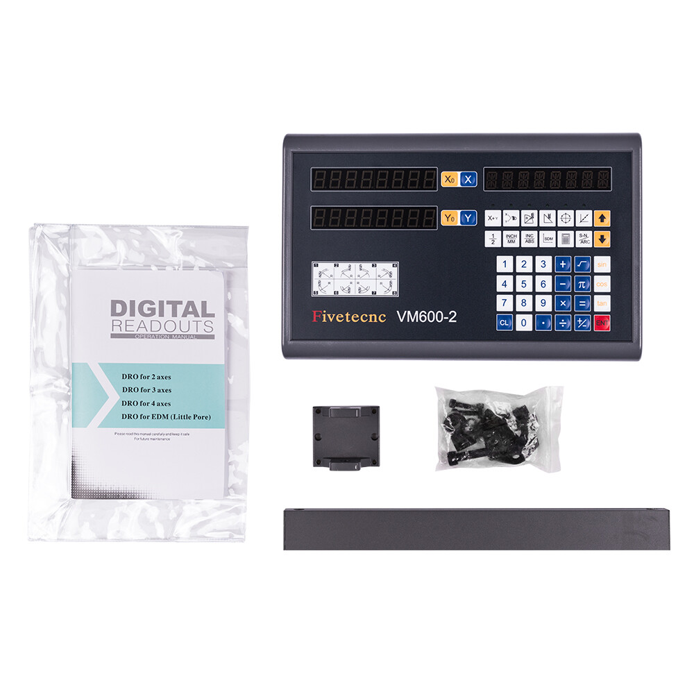 2 axis digital readout VM600-2 DRO + 2pcs linear scale