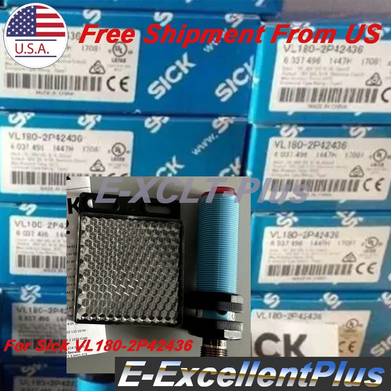 Photoelectric Sensor VL1802P42436 For Sick VL180-2P42436 6037496 10-30VDC 4-Pins