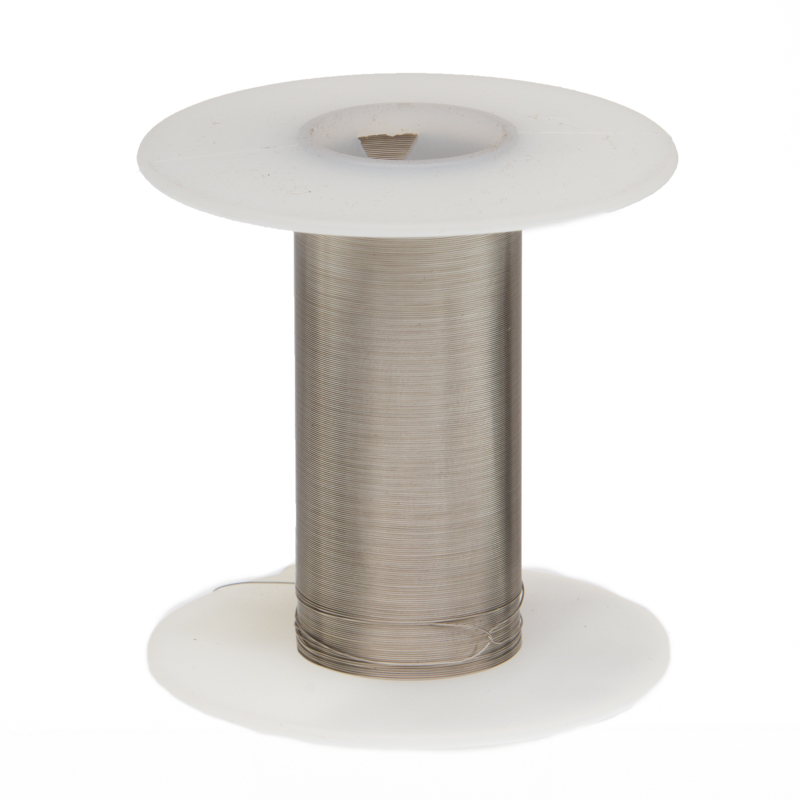 24 AWG Gauge Tinned Copper Wire Buss Wire 100′ Length 0.0201″ Silver