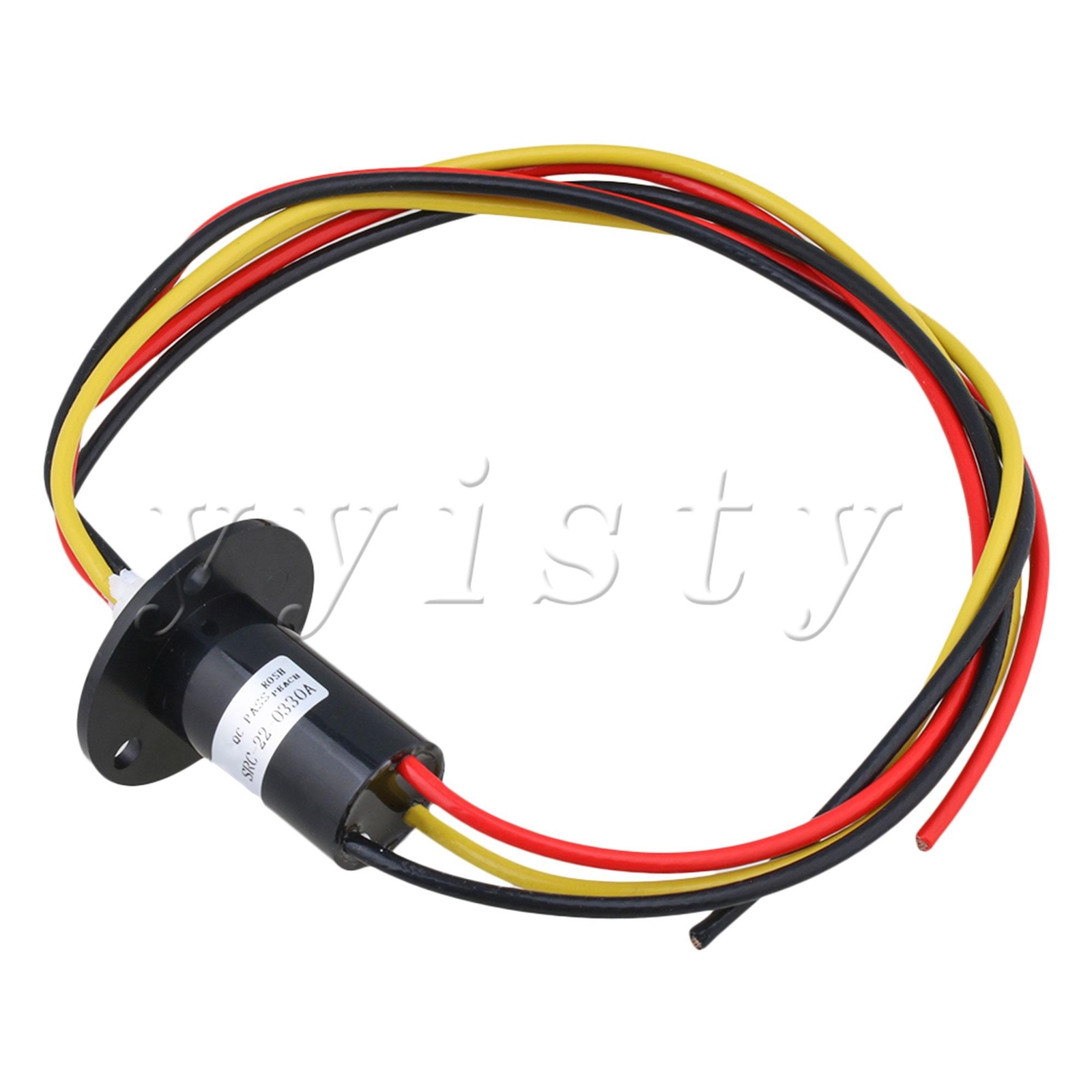 240V 22mm High Current Slip Ring 3-way 30A 105g Black