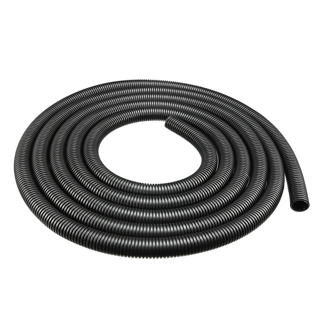 4 M 16×20 mm PP Flexible Corrugated Conduit Tube for Garden,Office Black