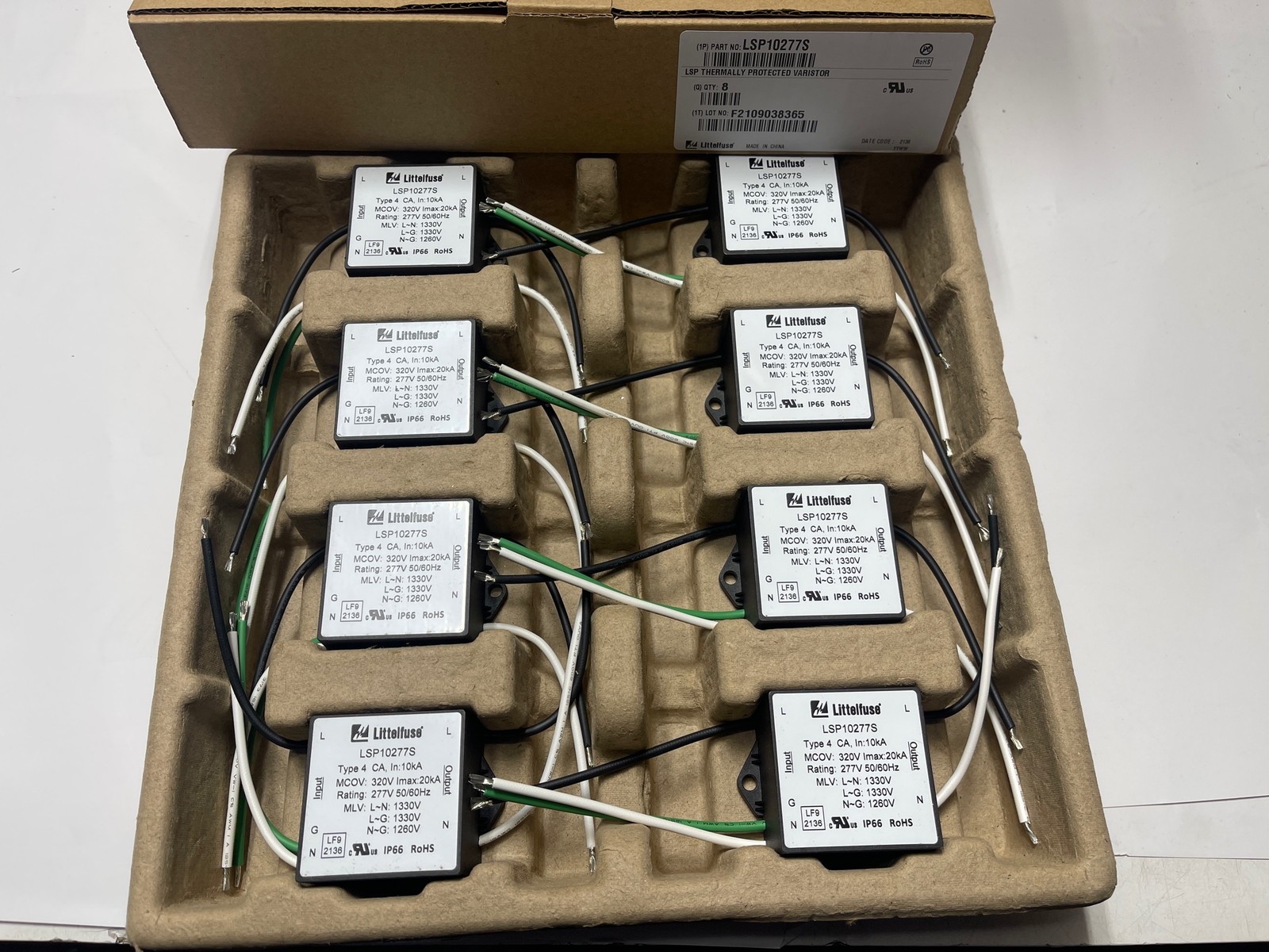 40x Lot Littelfuse LSP10277S Lighting Surge Protector 277V SCRW