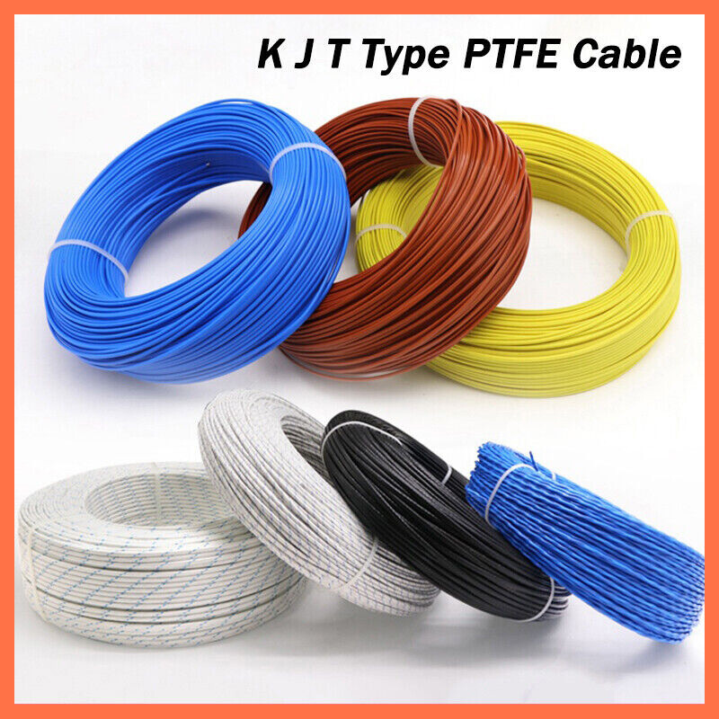 Thermocouple Wire PTFE Compensation Multi-Stranded Cable Fiberglass Insulation