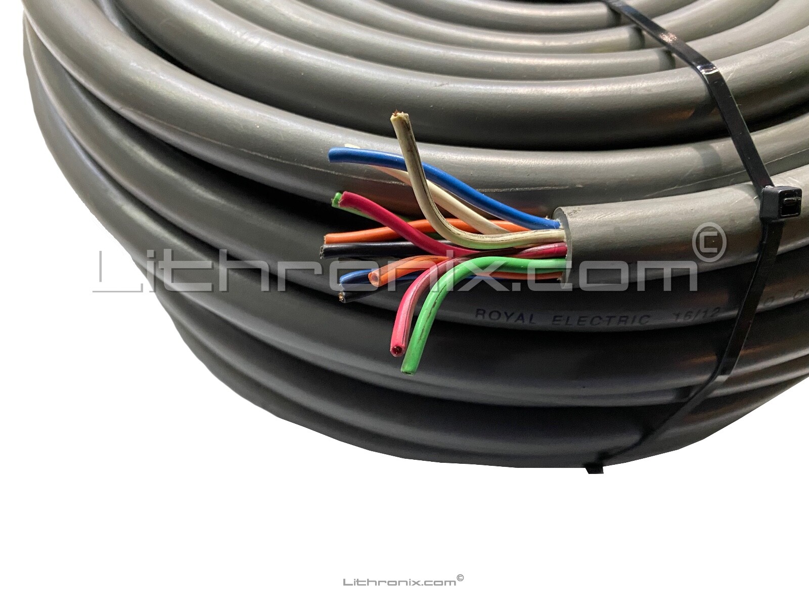 Royal Electric 16/12 STO 0.7”/18mm O.D. Flexible Control Multi-conductor Cable