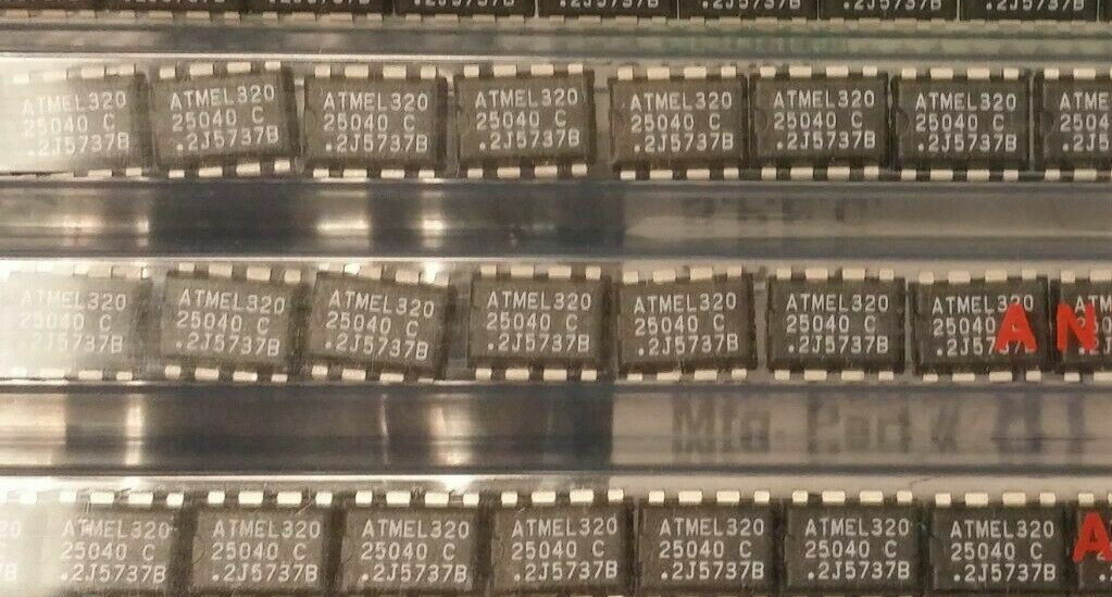 (5 PCS) AT25040-10PA-5.0C ATMEL EEPROM, 512X8, Serial, CMOS, PDIP8