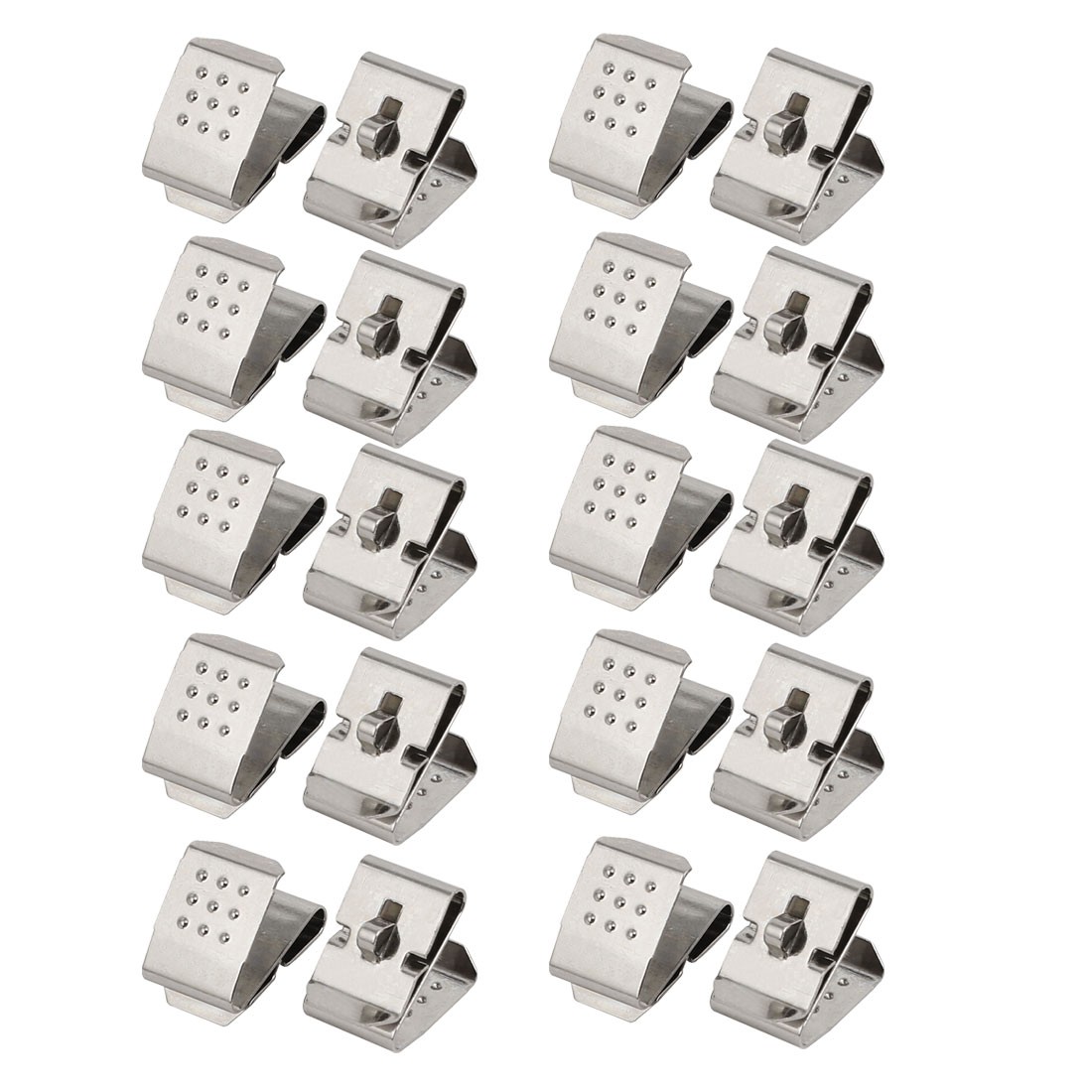 20 x Silver Tone Metal AA/14500 Battery Positive Negative Shrapnel Contact