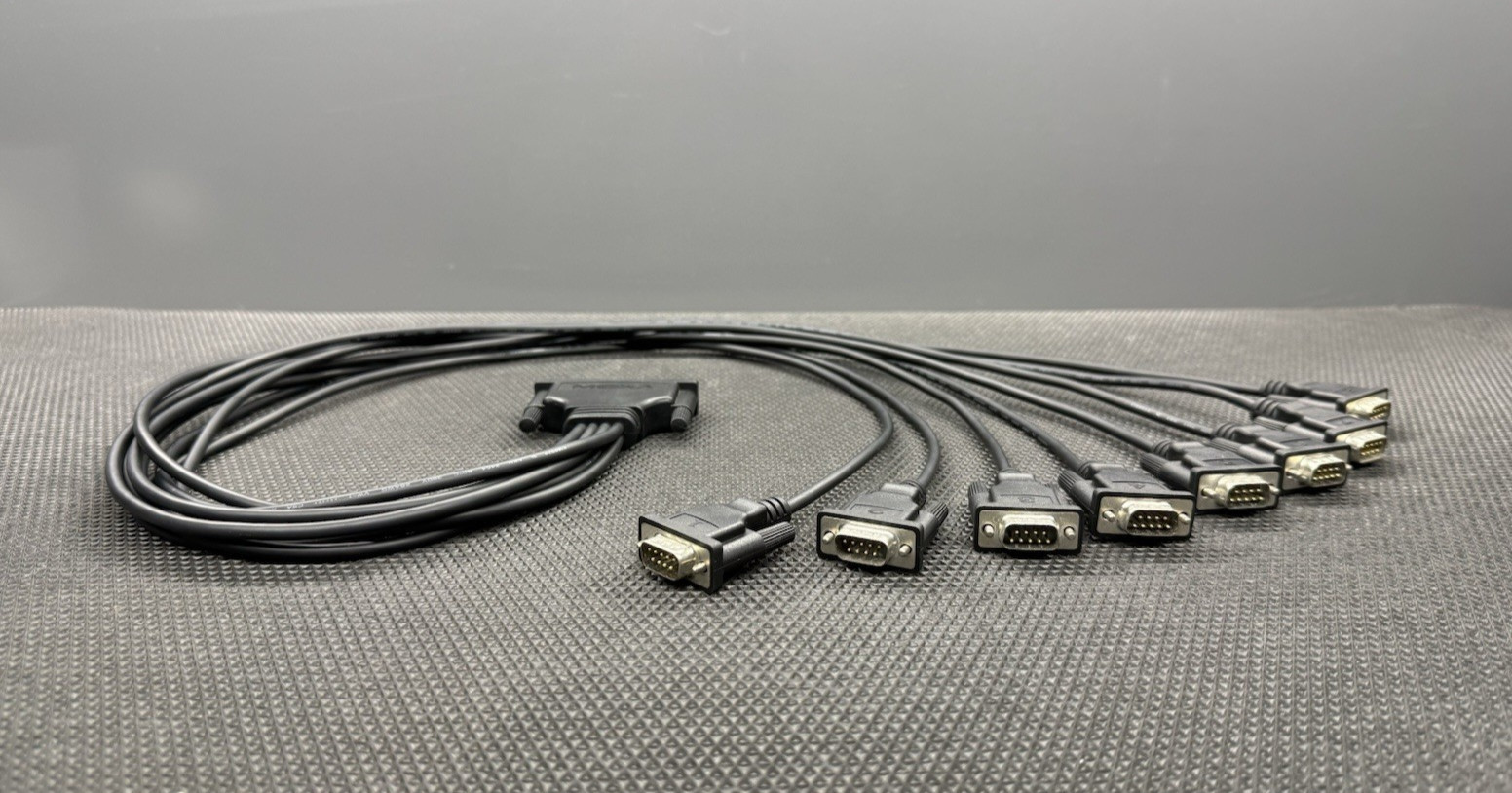 Moxa Opt8D 8 ports RS-232 octopus cable with male DB9 connectors
