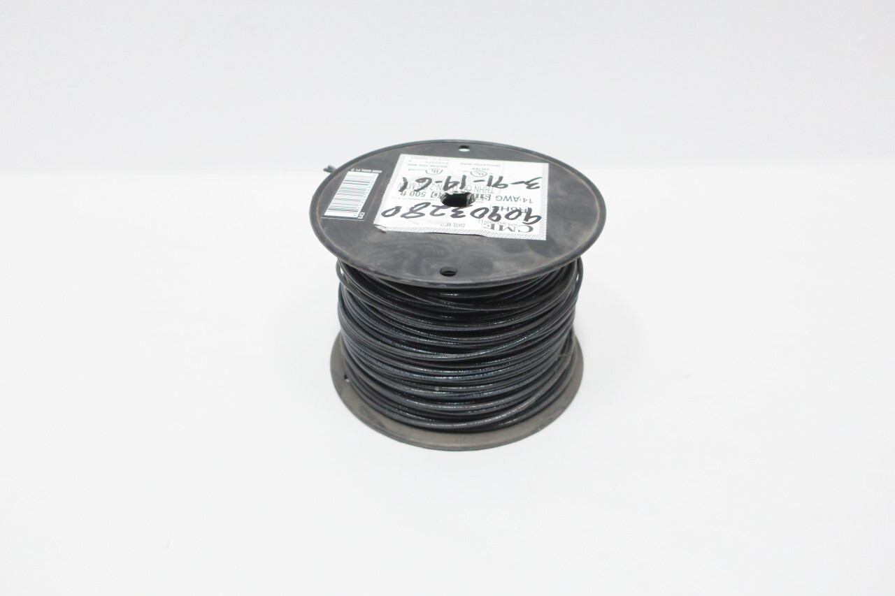 Cme E102470 Stranded Thhn/thwn-2/mtw Black Wire 14awg 500ft