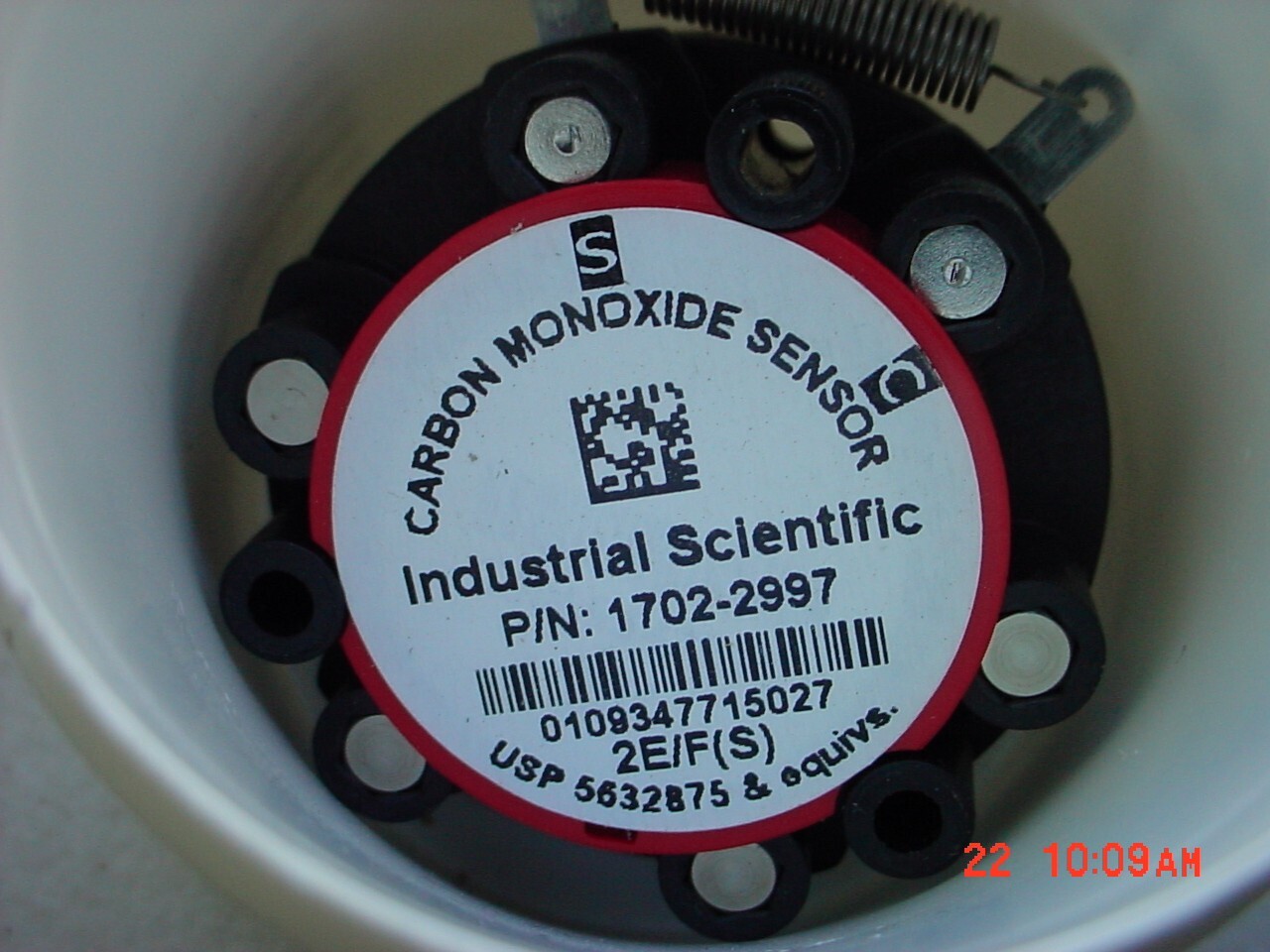 Industrial Scientific carbon monoxide sensor 1702-2997