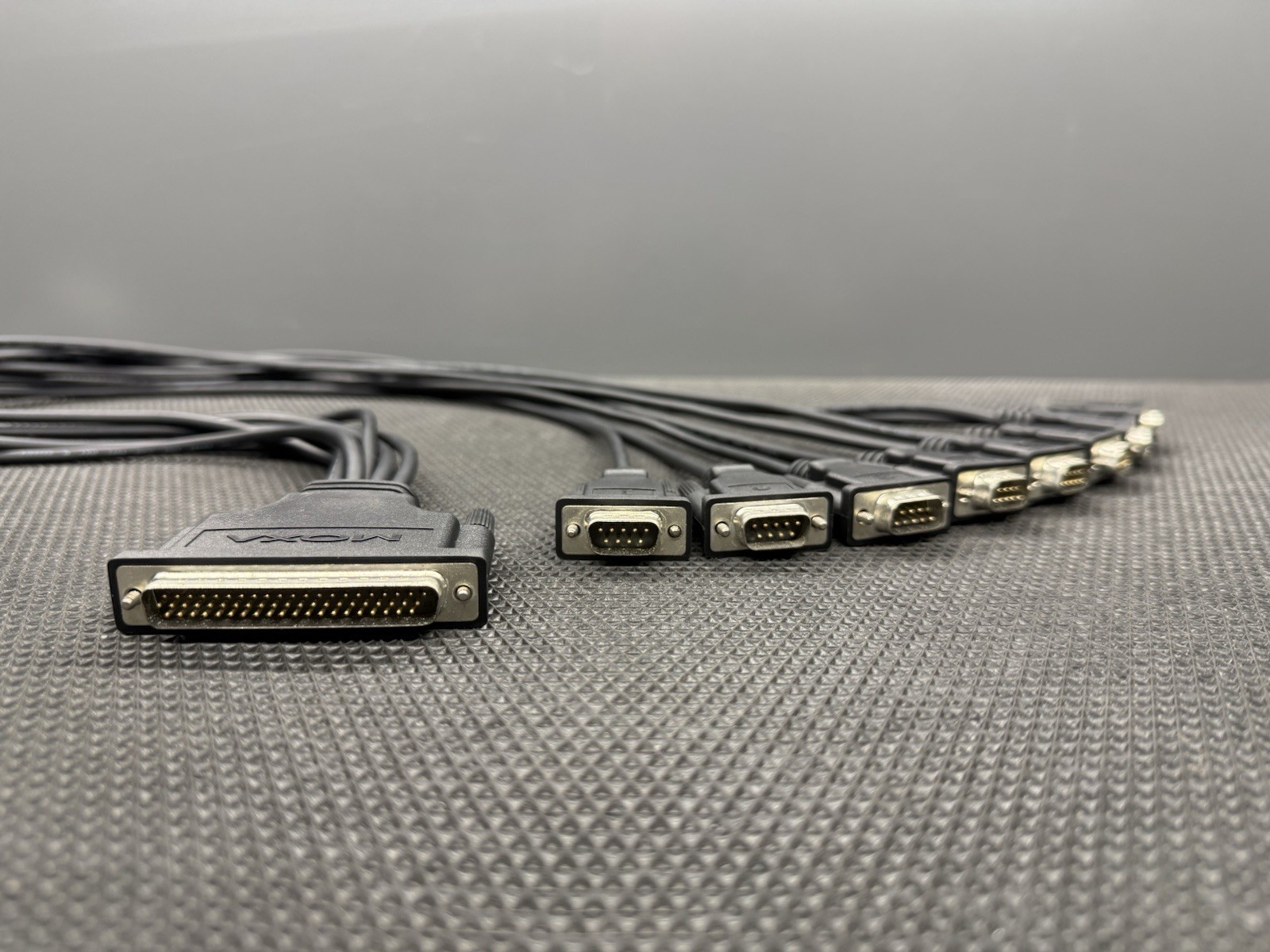 Moxa Opt8D 8 ports RS-232 octopus cable with male DB9 connectors