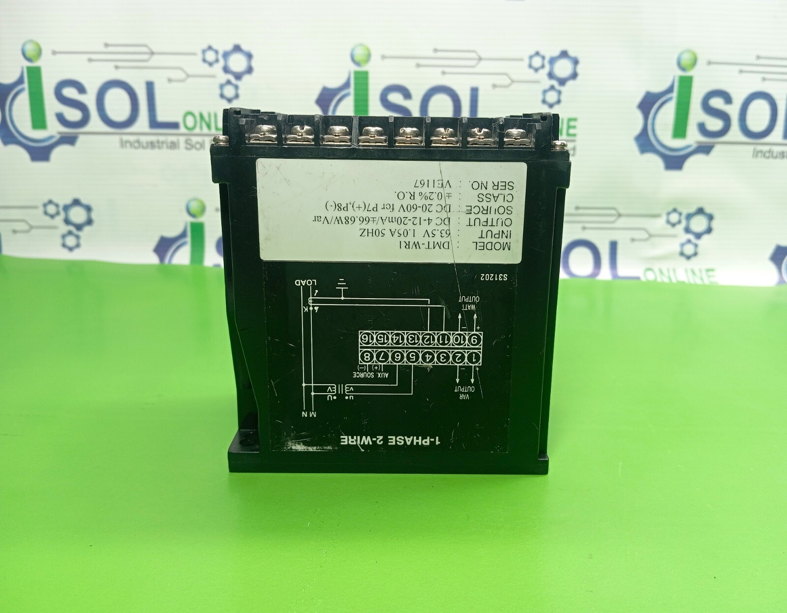 DataMax DMT-WR1 W/Var Single Phase Transducer DMT Series DMTWR1 1-Phase 2-Wire