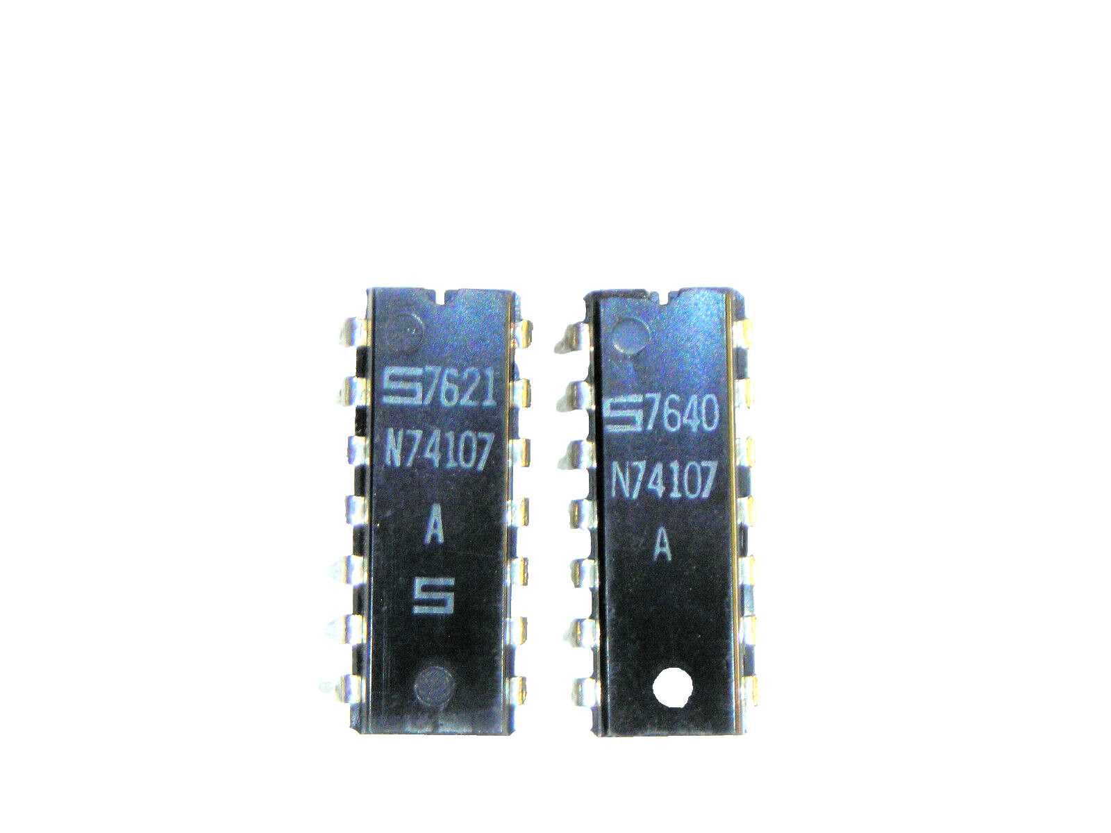 N74107A “Original” Signetics 14P DIP TTL IC 2 pcs