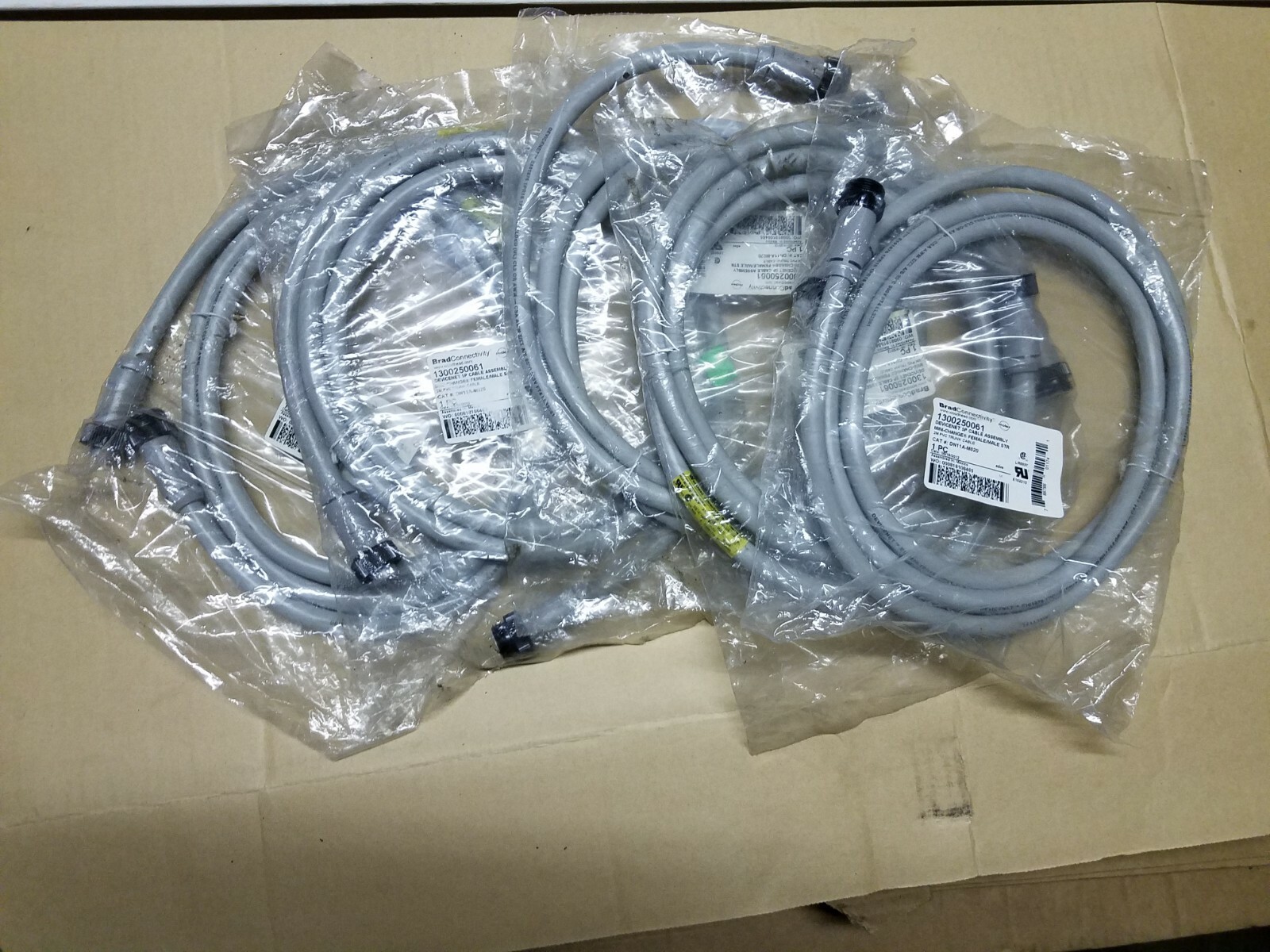 Lots of 5 New Brad Connectivity Molex 1300250061 Devicenet 5P Cable Assembly