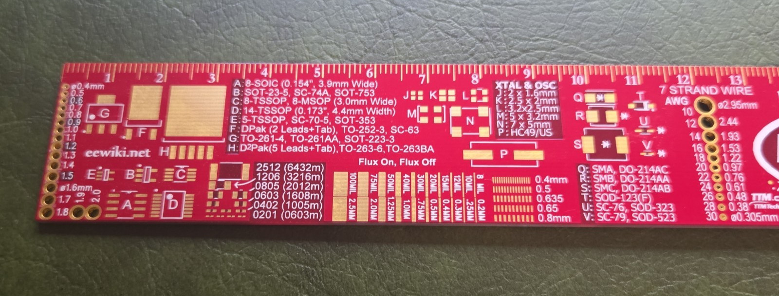 Digi-Key Red PCB Ruler ND 12 Inch Ruler