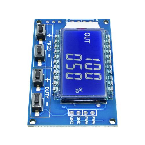 1-100PCS LCD PWM Pulse Frequency Duty Cycle Square Wave Signal Generator Module