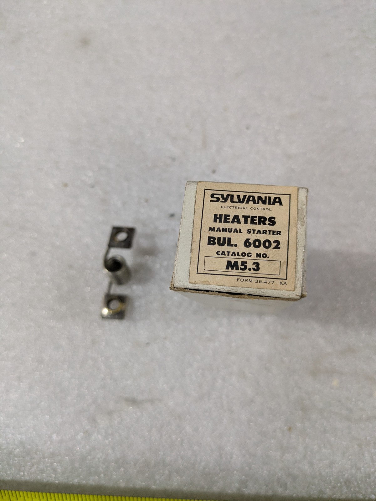 Joslyn Clark Sylvania M5.3 Bulletin 6002 Manual Starter Overload Heater Lot of 2