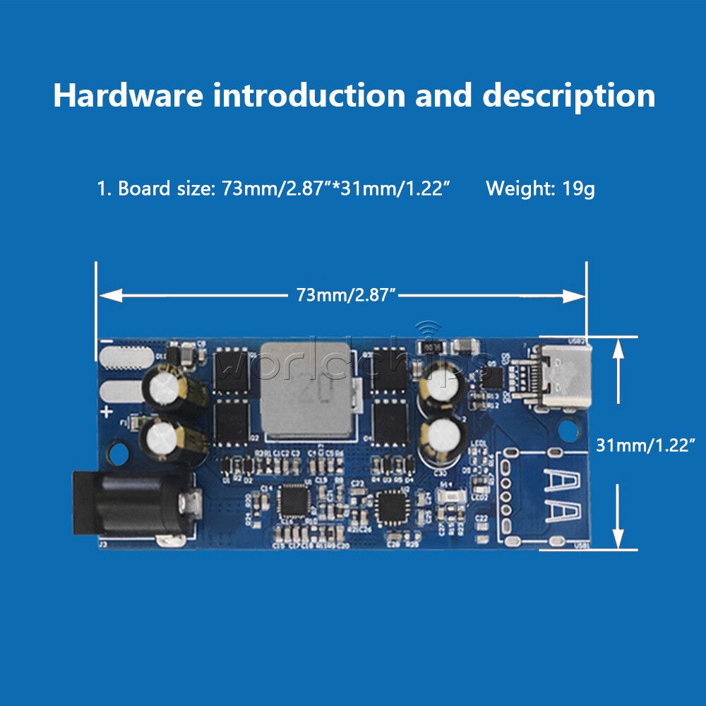 Full Protocol Fast Charging Module SW2303 PL5501 100W Buck-boost PD Module