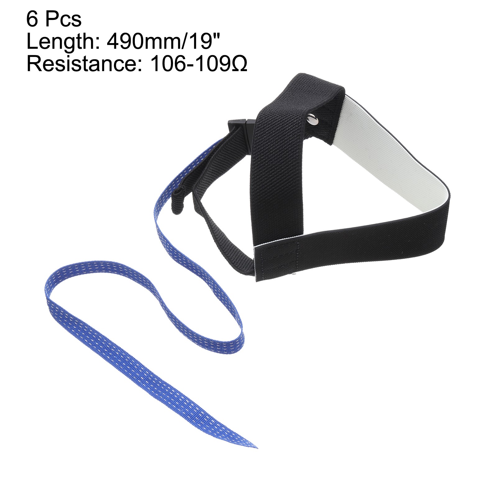 6pcs ESD Anti Static Foot Heel Straps Wrist Strap Band Adjustable Black